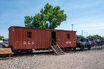 RGS 1789 and a scale test car are on display at the Colorado Railroad Museum 